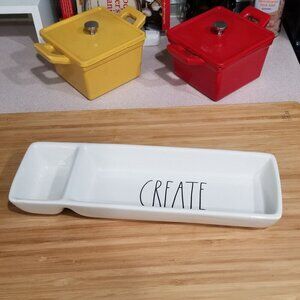 Rae Dunn Artisan Collection "Create" Ceramic Tray‎ 13" x 4"